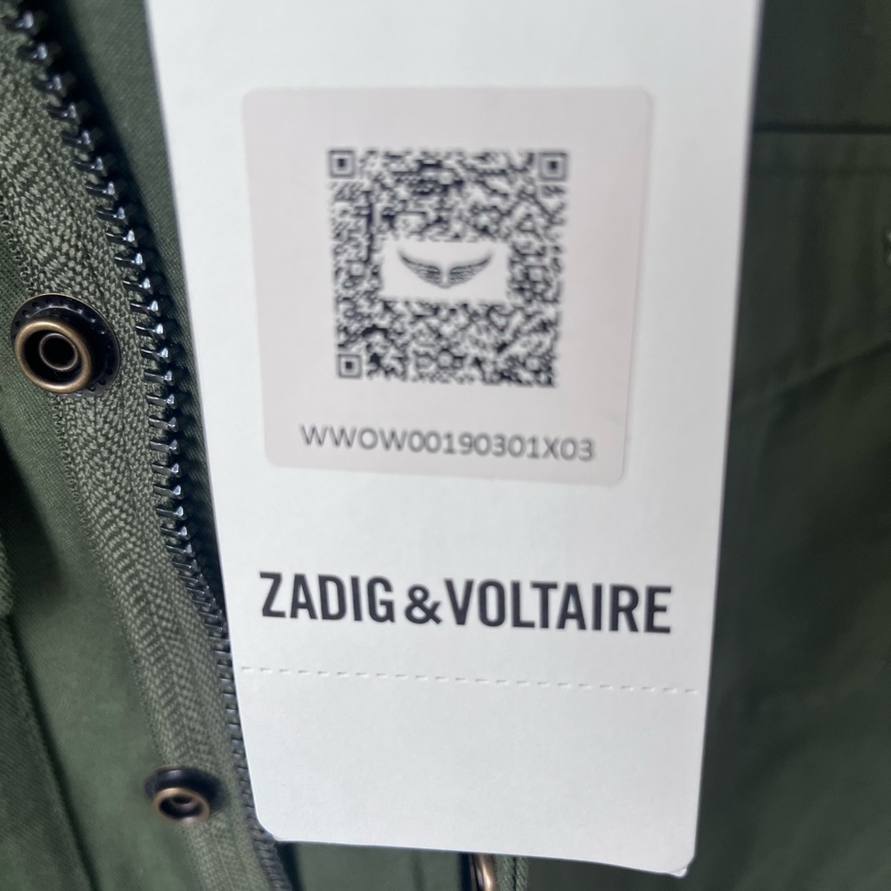 Zadig & Voltaire Olive Green Utility Jacket - Picture 8 of 14